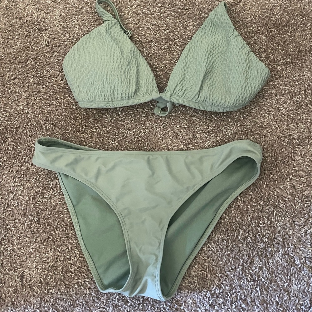 Hollister green bikini